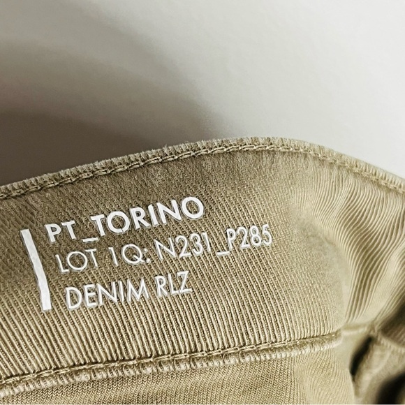 PT Torino Taupe Gray Jazz Tapered Jeans 38W - Picture 8 of 12